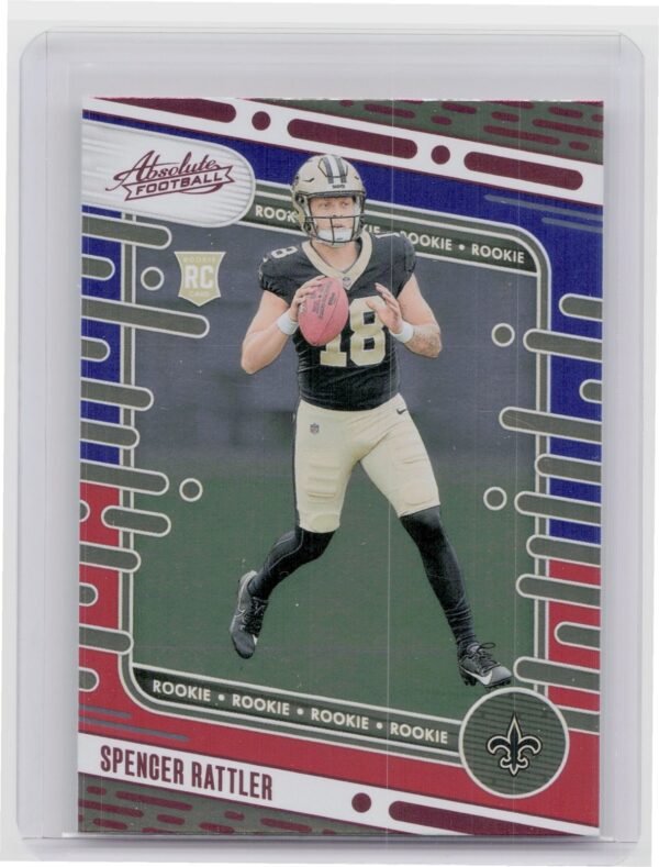 2024 Absolute Spencer Rattler RC Red and Blue 194 Saints