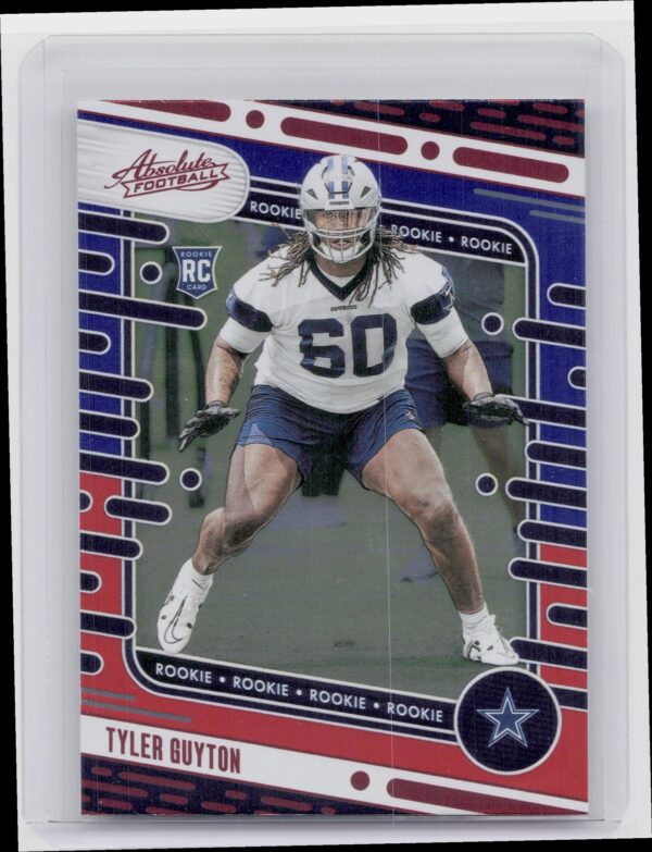 2024 Absolute Tyler Guyton Red and Blue RC 129 Cowboys
