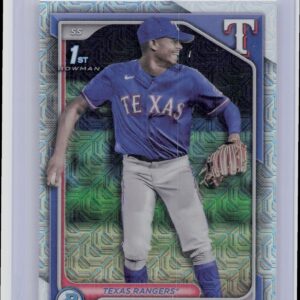2024 Bowman Chrome Curley Martha #BCP-168 Rangers Prospects Mojo Refractors