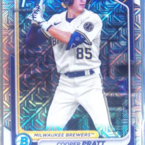 2024 Bowman Cooper Pratt #BCP-137 Brewers Chrome Prospects Mojo Refractors