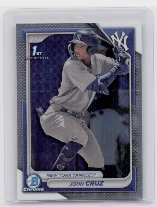 2024 Bowman John Cruz #BCP-77 Yankees Chrome Prospects