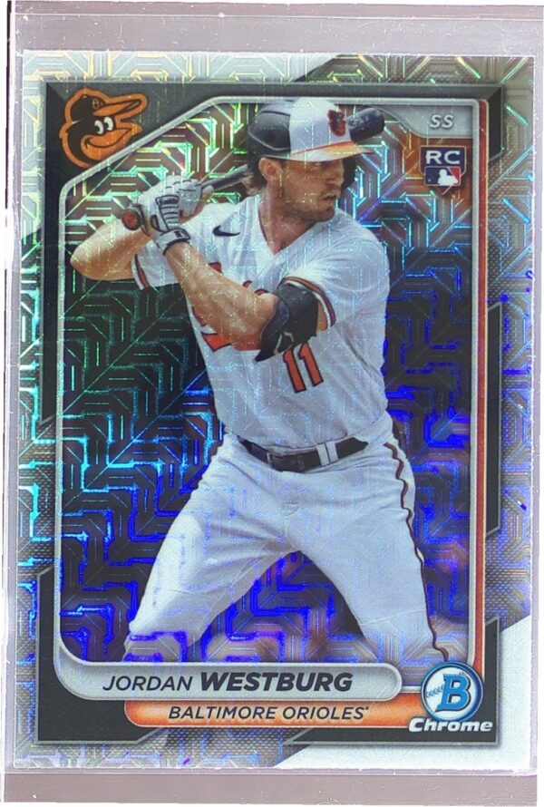 2024 Bowman Jordan Westburg Chrome Mojo Refractors RC #42 Orioles