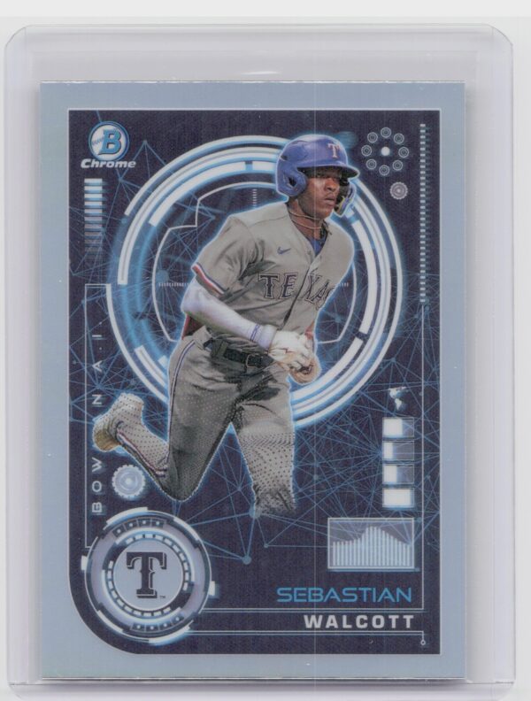 2024 Bowman Sebastian Walcott #BAI-12 Rangers Bowman A.I.