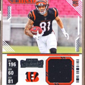 2024 Contenders Jermaine Burton JSY RC #RTS-JBN Bengals Rookie Ticket Swatches