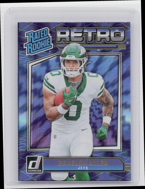 2024 Donruss Braelon Allen 20 Jets Rated Rookies Retro