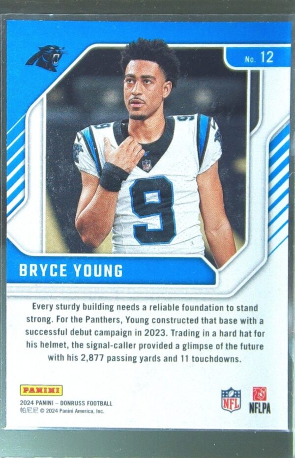 2024 Donruss Bryce Young 12 Panthers The Elite Series - Image 3