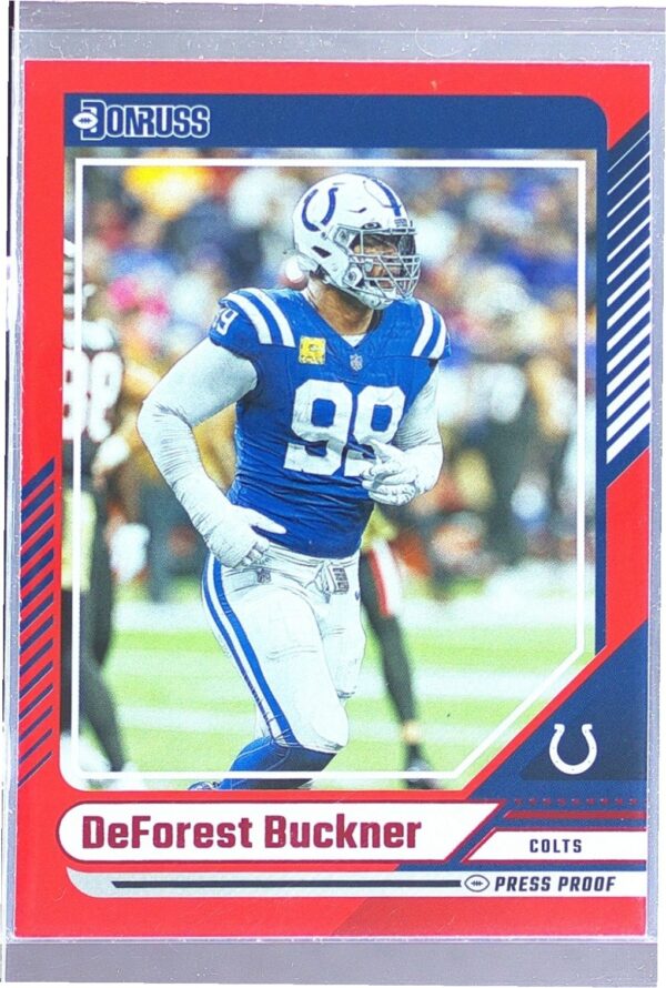 2024 Donruss DeForest Buckner Press Proof Red #142 Colts