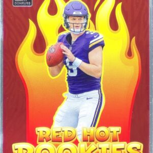 2024 Donruss J.J. McCarthy #RHR-JJM Vikings Red Hot Rookies