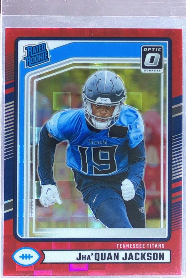 2024 Donruss Jha'Quan Jackson Optic Rated Rookies Preview Red Pandora RC 396