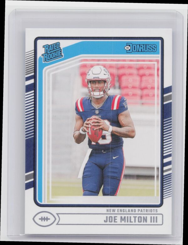 2024 Donruss Joe Milton III RC 319 Patriots