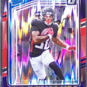 2024 Donruss Optic Jase McClellan Purple Shock RC #243 Falcons