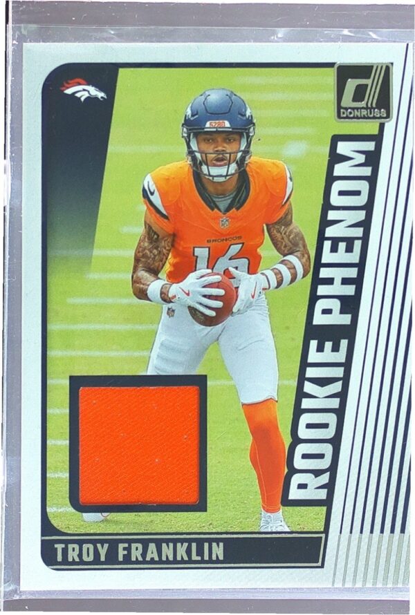 2024 Donruss Troy Franklin JSY RC RPJ-TFN Broncos Rookie Phenom Jerseys
