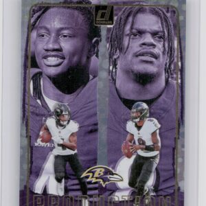 2024 Donruss Zay Flowers / Lamar Jackson 9 Ravens Production Line