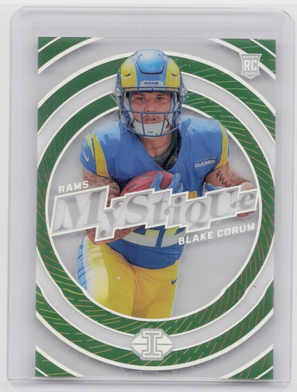 2024 Panini Illusions Blake Corum #26 Rams Mystique Rainbow