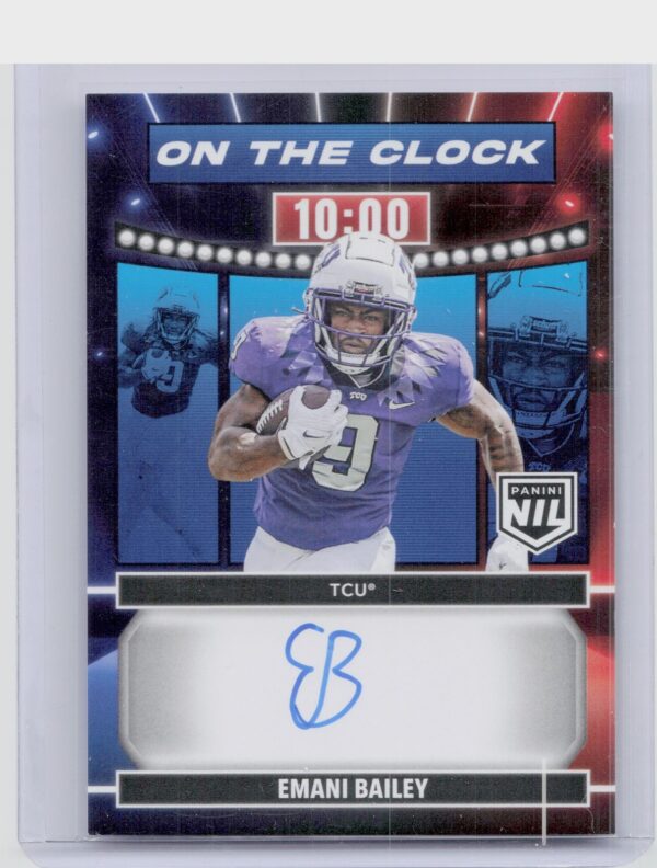 2024 Panini Prestige Emani Bailey Auto OTC-EBY Frogs On the Clock
