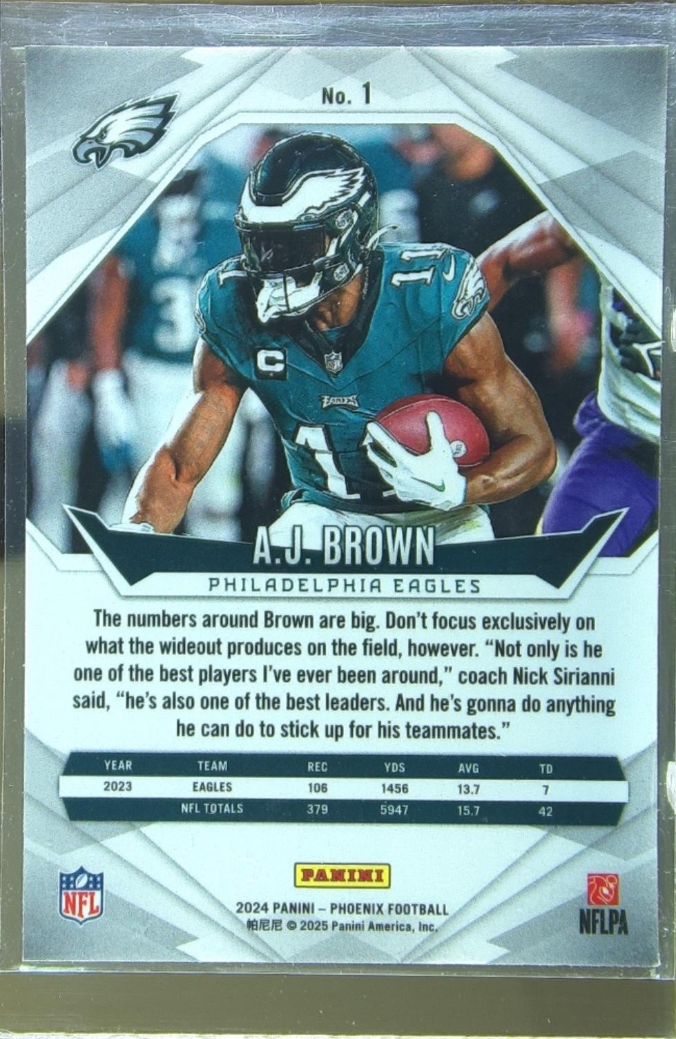 2024 Phoenix A.J. Brown Lazer #1 Eagles - Image 3