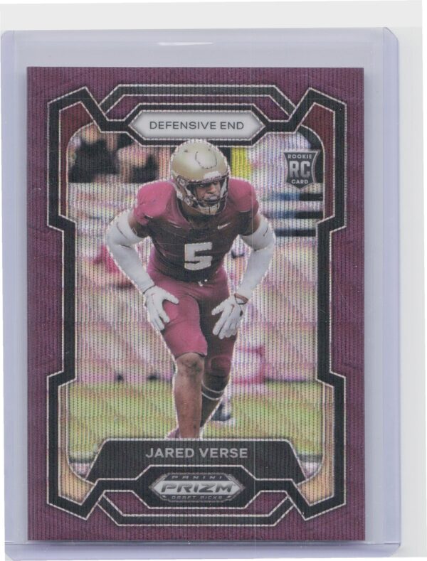 2024 Prizm Collegiate Draft Picks Jared Verse Purple Wave 114 Seminoles