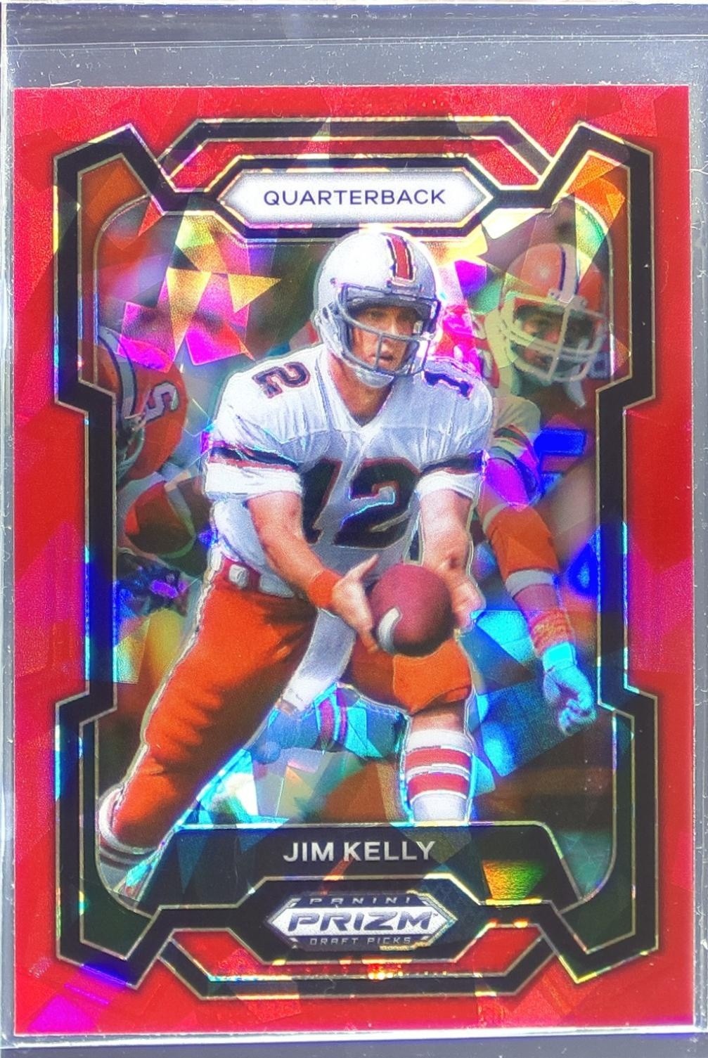 2024 Prizm Collegiate Draft Picks Jim Kelly Red Ice 9 Hurricanes