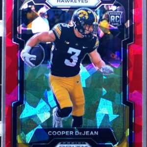 2024 Prizm Draft Picks Cooper DeJean Red Ice RC #113 Hawkeyes