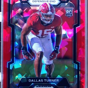 2024 Prizm Draft Picks Dallas Turner Red Ice RC #112 Tide