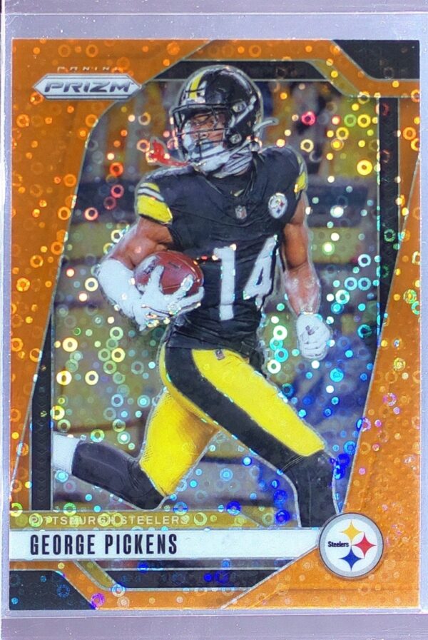 2024 Prizm George Pickens Orange Disco 243 Steelers