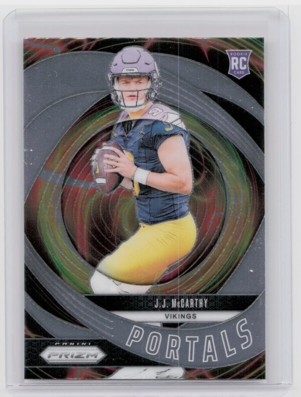 2024 Prizm J.J. McCarthy RC 7 Vikings Portals