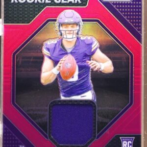 2024 Prizm J.J. Mccarthy RC JSY RG-JJM Vikings Rookie Gear Pink