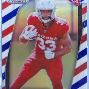 2024 Prizm Trey Benson Red White and Blue RC #392 Cardinals