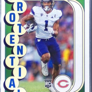 2024 Score Rome Odunze RC #18 Bears Protential