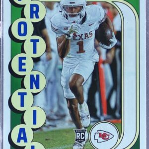 2024 Score Xavier Worthy RC #15 Chiefs Protential