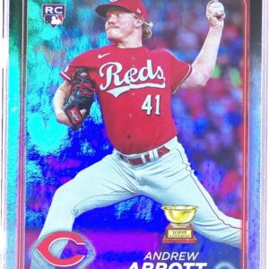 2024 Topps Andrew Abbott Rainbow Foil RC #214 Reds