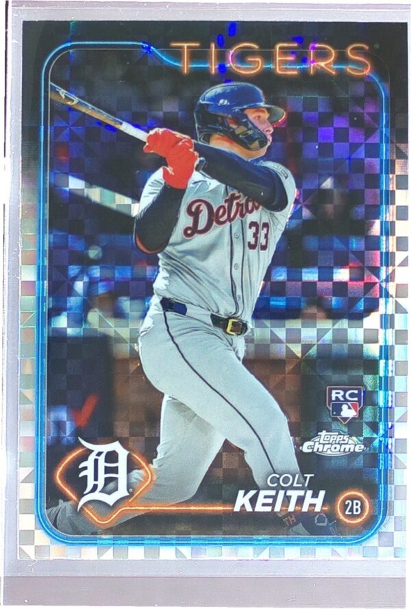 2024 Topps Chrome Colt Keith X Fractors RC #2 Tigers
