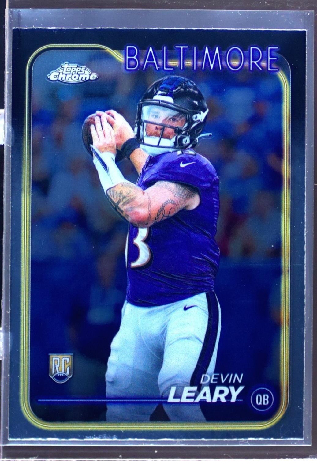 2024 Topps Chrome Devin Leary RC #248 Ravens