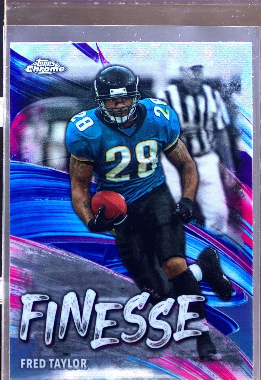 2024 Topps Chrome Fred Taylor #F-14 Jaguars Finesse Refractor