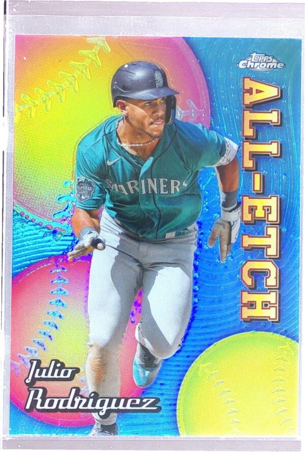 2024 Topps Chrome Julio Rodriguez #CAE-7 Mariners Chrome All Etch