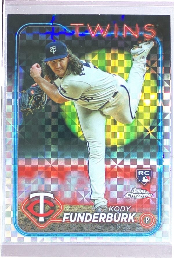 2024 Topps Chrome Kody Funderburk X Fractors #297 Twins