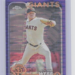 2024 Topps Chrome Logan Webb Purple Sonar Refractors /275 #168 Giants