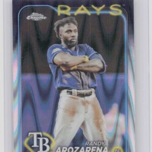 2024 Topps Chrome Randy Arozarena Raywave Refractors #153 Rays