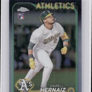 2024 Topps Chrome Update Darell Hernaiz RC #USC21 Athletics