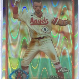 2024 Topps Chrome Zach Neto Raywave Refractors #123 Angels