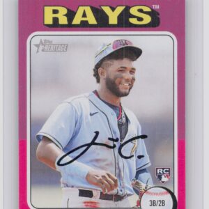 2024 Topps Heritage Mini Junior Caminero RC #267 Rays