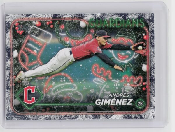 2024 Topps Holiday Andres Gimenez Holiday Tree #H58 Guardians
