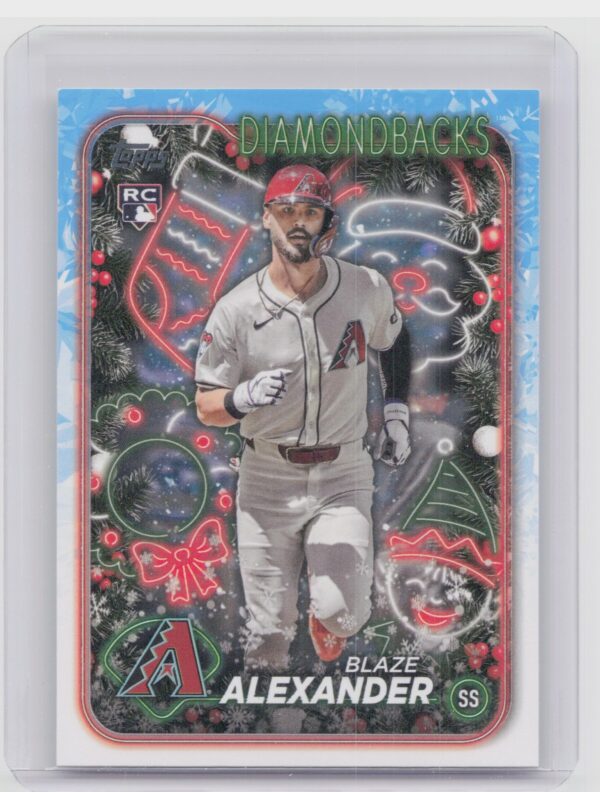 2024 Topps Holiday Blaze Alexander RC #H69 Diamondbacks