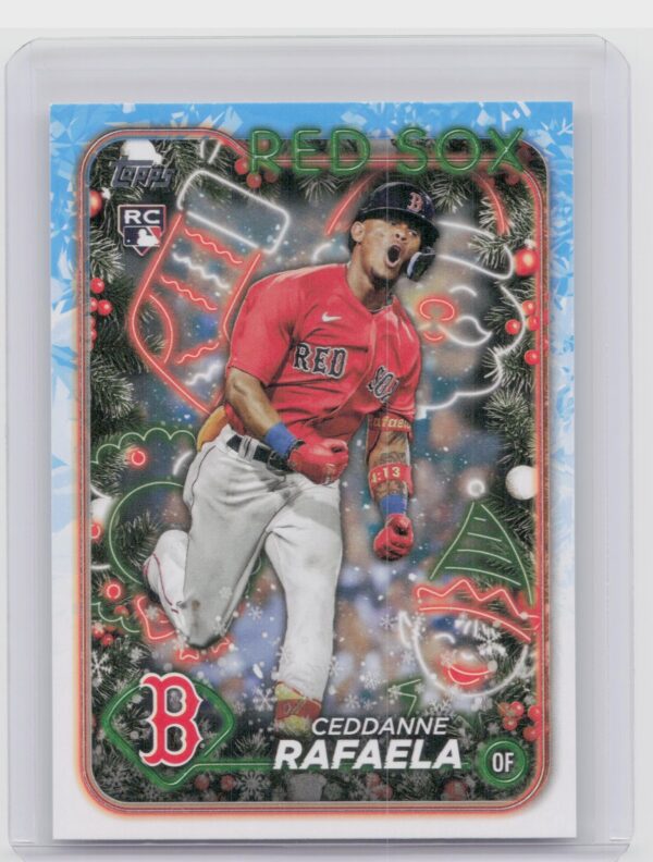 2024 Topps Holiday Ceddanne Rafaela Rookie H121 Red Sox