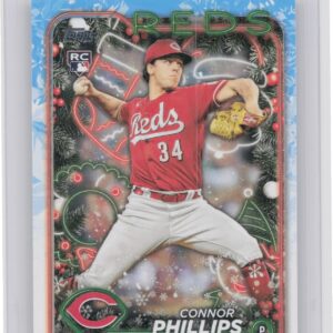 2024 Topps Holiday Connor Phillips Rookie H198 Reds