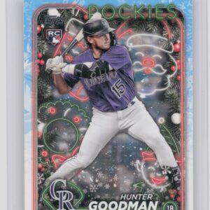 2024 Topps Holiday Hunter Goodman RC #H178 Rockies