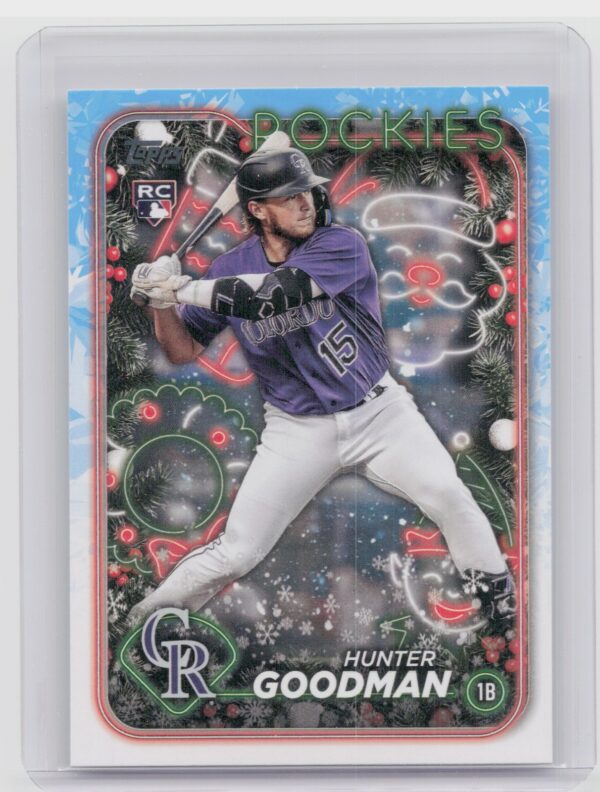 2024 Topps Holiday Hunter Goodman RC #H178 Rockies