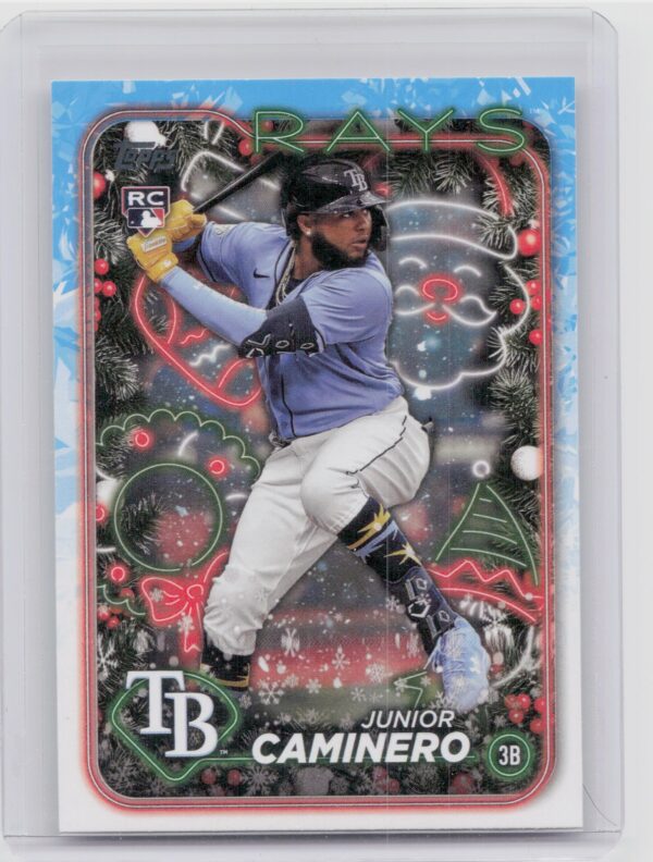 2024 Topps Holiday Junior Caminero RC #H25 Rays