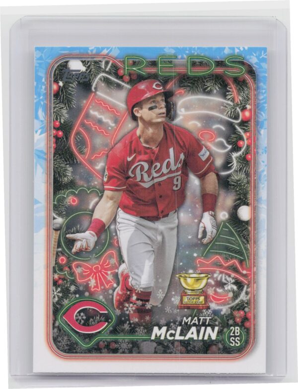 2024 Topps Holiday Matt McLain #H185 Reds
