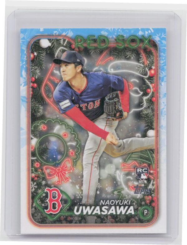 2024 Topps Holiday Naoyuki Uwasawa Rookie H37 Red Sox